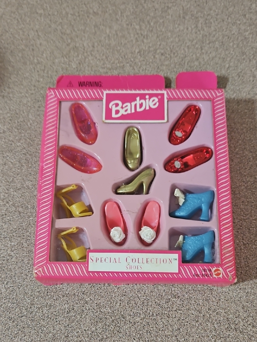 NIB Vintage 1997 Barbie Special Collection Shoes 6 Pairs In Box